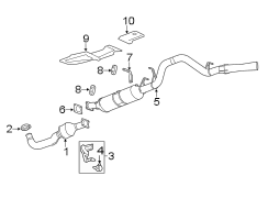 EXHAUST SYSTEM. EXHAUST COMPONENTS.