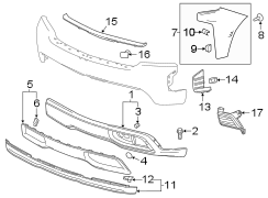 Image of Bumper Cover (Front, Upper, Lower) image for your 2021 Chevrolet Silverado 3500 HD LT Crew Cab Pickup  