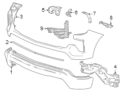 Chevrolet Silverado Bumper Cover (Lower) - 84878965 | GM Parts Bin