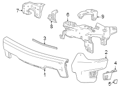 Image of Bumper Trim (Front, Upper, Lower) image for your 1997 Buick Century   