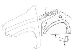 Image of Mud Guard (Front) image for your Cadillac XT4  