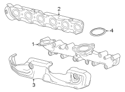 EXHAUST SYSTEM. MANIFOLD.