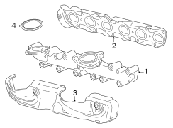 EXHAUST SYSTEM. MANIFOLD.