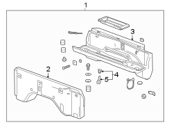 Latch. Included with: Storage.