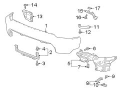 Bumper Face Bar Bracket (Front)