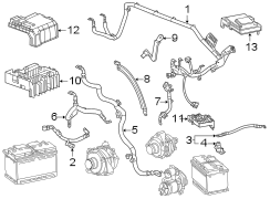 Battery cables.