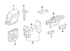 Keyless entry components.