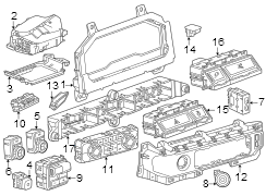 Image of Headlight Switch image for your 2017 Chevrolet Spark  LS Hatchback 