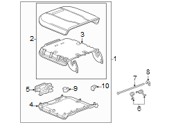 Armrest pad. Included with: Armrest.