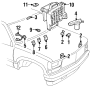 Image of Resistor. lllustrated location not. image for your 1989 Chevrolet C1500  Silverado Extended Cab Pickup Fleetside 6.2L V8 DIESEL M/T 