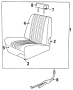 SEATS & TRACKS. FRONT SEAT COMPONENTS.