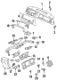 CLUSTER & SWITCHES. DUCTS. INSTRUMENT PANEL COMPONENTS.