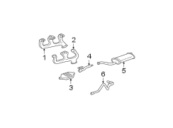 EXHAUST SYSTEM. EXHAUST COMPONENTS. MANIFOLD.