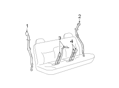 RESTRAINT SYSTEMS. REAR SEAT BELTS.