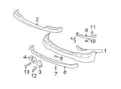 FRONT BUMPER. BUMPER & COMPONENTS.