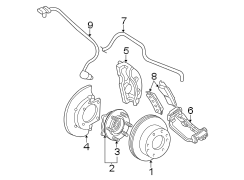 FRONT SUSPENSION. BRAKE COMPONENTS.