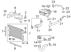 Radiator Support Baffle (Upper)