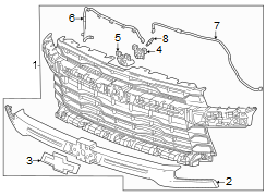 Image of Grille (Upper, Lower) image for your Chevrolet Silverado  