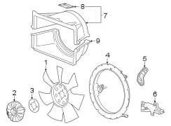 Image of Engine Cooling Fan Shroud (Upper) image for your 2020 GMC Sierra 3500 HD Base Crew Cab Pickup  