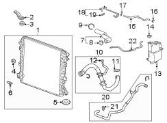 Image of Radiator Coolant Hose (Upper) image for your 2020 GMC Sierra 3500 HD SLT Crew Cab Pickup Fleetside  