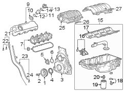 Cover. Insulator. Valve. Shield. Engine. (Upper). A barrier between the.