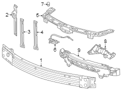 Bumper Impact Absorber (Front, Upper)