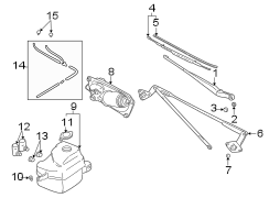 WINDSHIELD. WIPER & WASHER COMPONENTS.