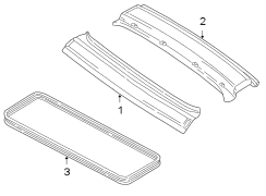 ROOF. WINDSHIELD HEADER & COMPONENTS.