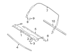 CONVERTIBLE/SOFT TOP. FRAME & COMPONENTS.