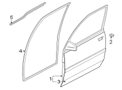 FRONT DOOR. DOOR & COMPONENTS.