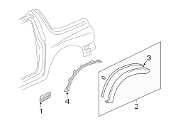 QUARTER PANEL. EXTERIOR TRIM.