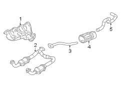 EXHAUST SYSTEM. EXHAUST COMPONENTS. MANIFOLD.