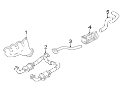 EXHAUST SYSTEM. EXHAUST COMPONENTS. MANIFOLD.