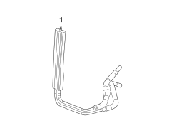 POWER STEERING OIL COOLER.