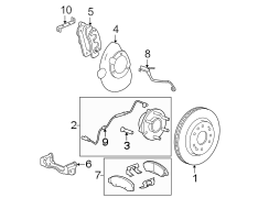 Front suspension. Brake components.