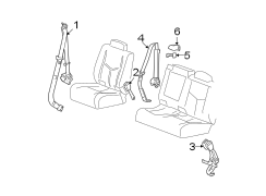 RESTRAINT SYSTEMS. REAR SEAT BELTS.