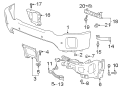 Front bumper. Bumper & components.