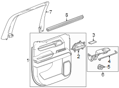 Door Window Belt Weatherstrip (Rear, Upper)