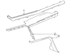 Image of Trim. Panel. (Lower). Instrument Panel Molding. image for your 2016 GMC Sierra 2500 HD 6.0L Vortec V8 CNG A/T 4WD SLT Extended Cab Pickup Fleetside 