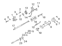 STEERING COLUMN. HOUSING & COMPONENTS. SHAFT & INTERNAL COMPONENTS.