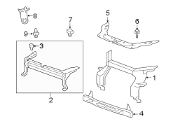 RADIATOR SUPPORT.