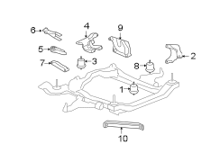 ENGINE / TRANSAXLE. ENGINE & TRANS MOUNTING.