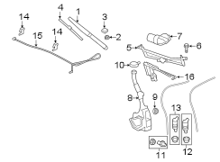 WINDSHIELD. WIPER & WASHER COMPONENTS.