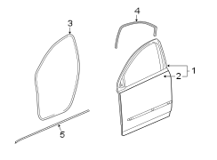 FRONT DOOR. DOOR & COMPONENTS.