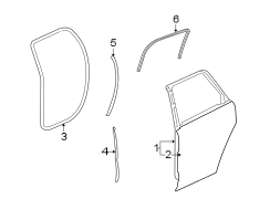 REAR DOOR. DOOR & COMPONENTS.