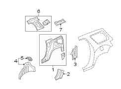 QUARTER PANEL. INNER STRUCTURE.