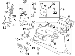 QUARTER PANEL. INTERIOR TRIM. JACK & COMPONENTS.