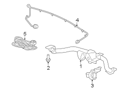 Rear bumper. Trailer hitch components.