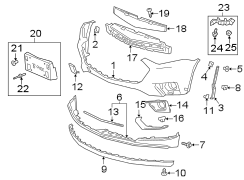 FRONT BUMPER & GRILLE. BUMPER & COMPONENTS.