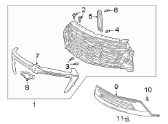 Image of Bolt. (Front, Rear, Upper, Lower). A Bolt used to attach. image for your 2019 Chevrolet Suburban    